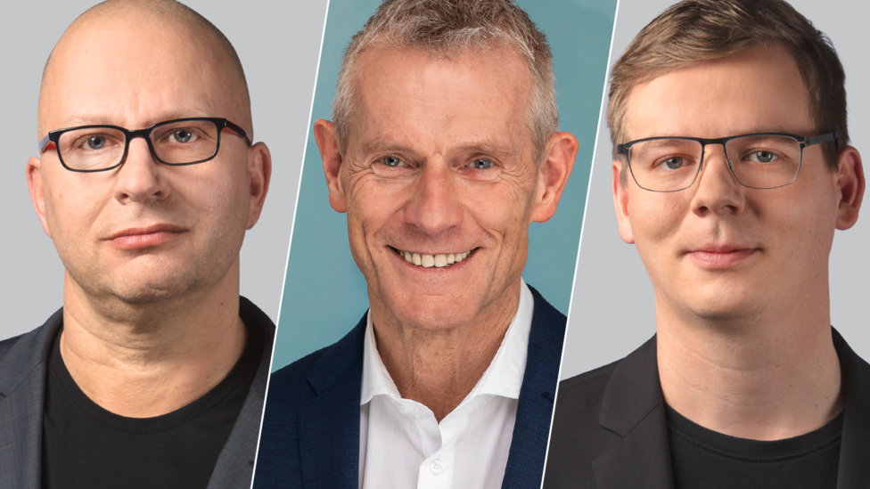 Mirko Böhnisch, Helmut Scholz, Sebastian Walter