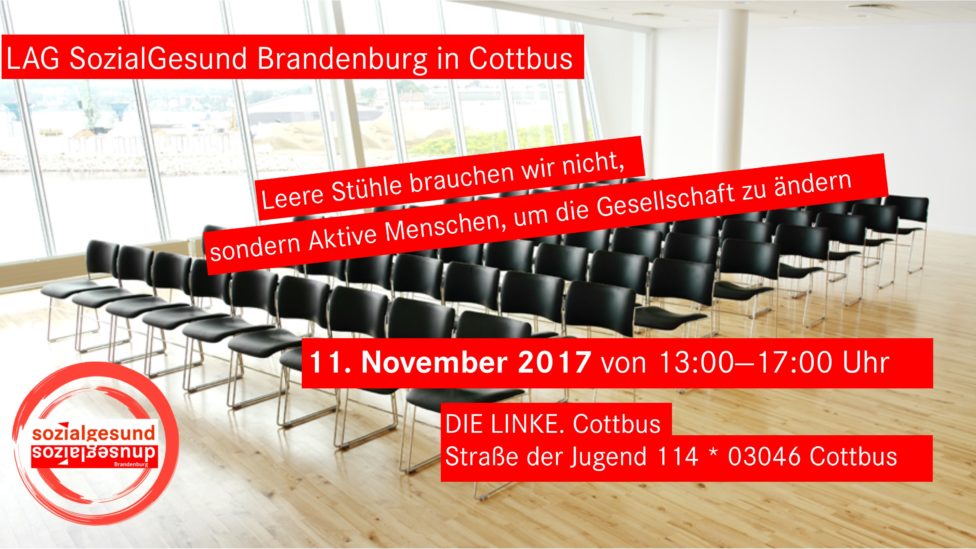 Flyer für die Mitgliederversammlung der LAG SozialGesund am 11. November 2017