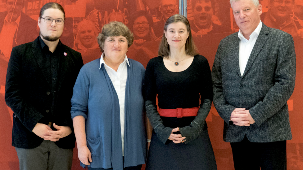 Norbert Müller, Kirsten Tackmann, Anke Domscheit-Berg und Thomas Nord
